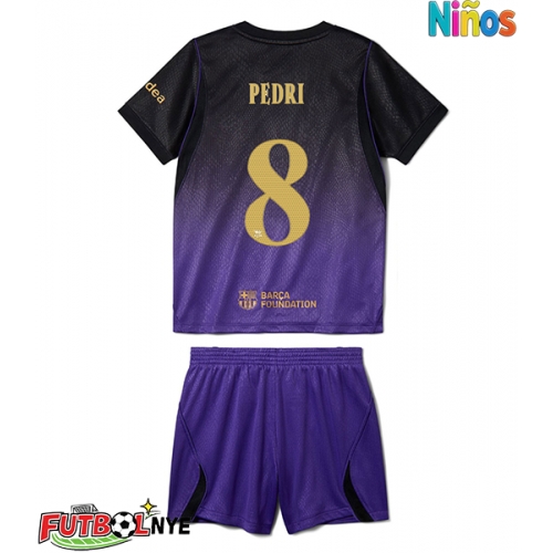 Camiseta Barcelona Pedri Gonzalez #8 Visitante Equipación para niños 2026-27 manga corta (+ pantalones cortos)